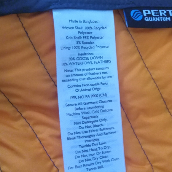 Eddie Bauer First Accent EB 800 DOWN Men's Medium Dark NAVY BLUE Puffer Jacket - Picture 9 of 10